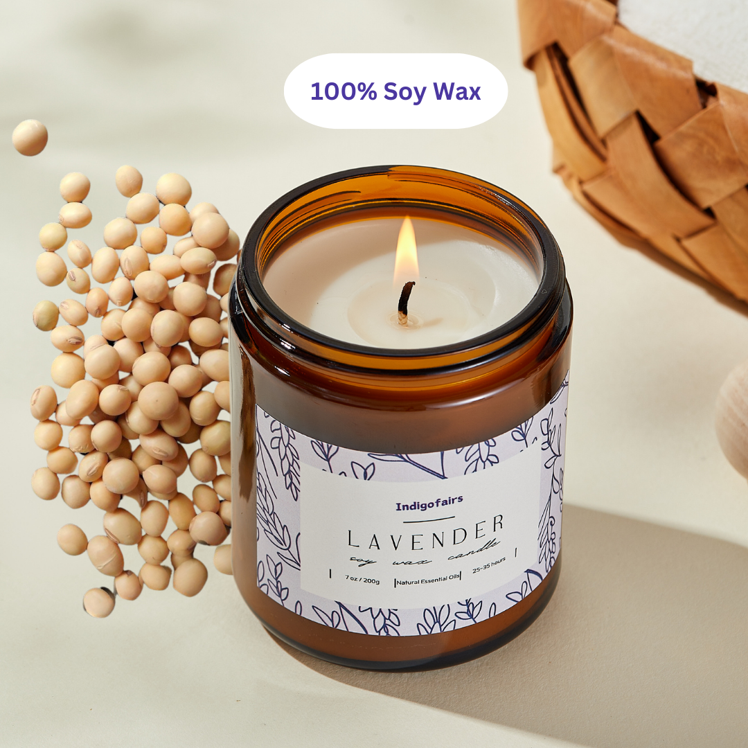 Lavender Soy Wax Jar Scented Candle