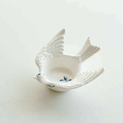 Hand-Painted Swallow Shape Tea Light Holder