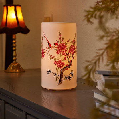 Red Birds On Tree Candle Cover